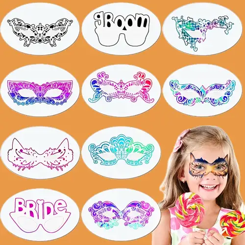 Face Painting Kit 20 Colors Face Paint Kit With Stencils - Temu
