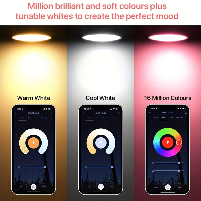  Smart WiFi LED Spot GU10 White & Colour