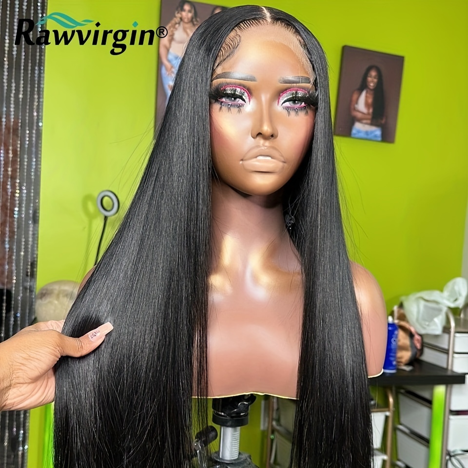 28inch-40inch Straight 13x4 Lace Frontal Wig Long Human Hair Wigs