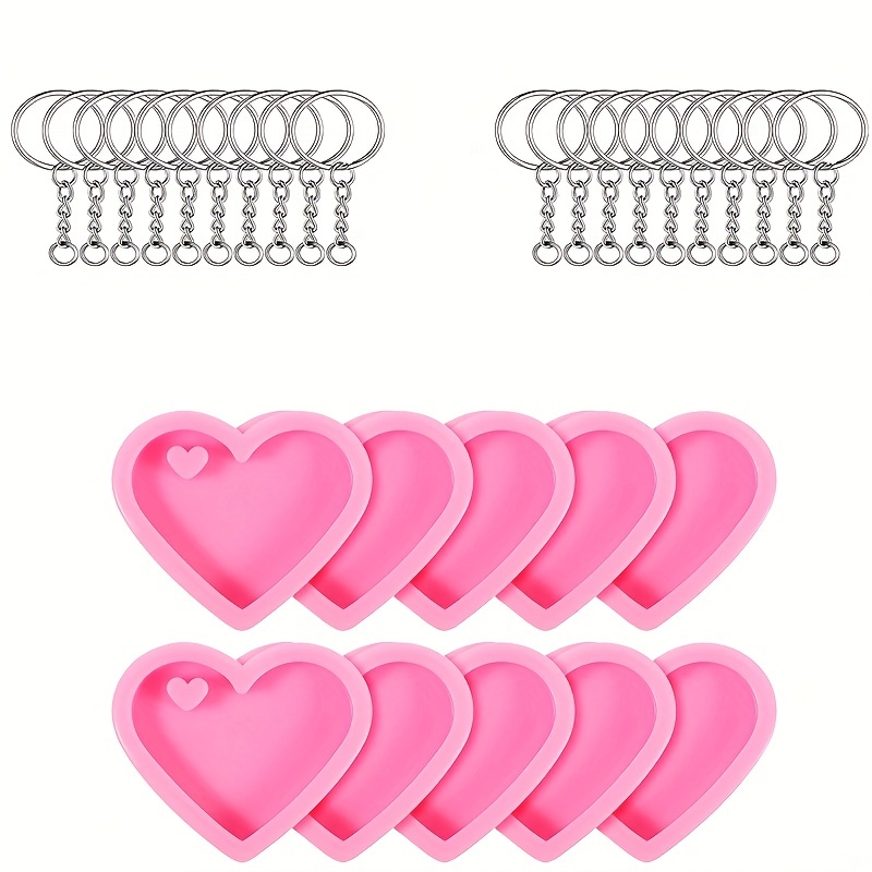 Heart Chocolate Molds Silicone Love Candy Molds 10 Different - Temu