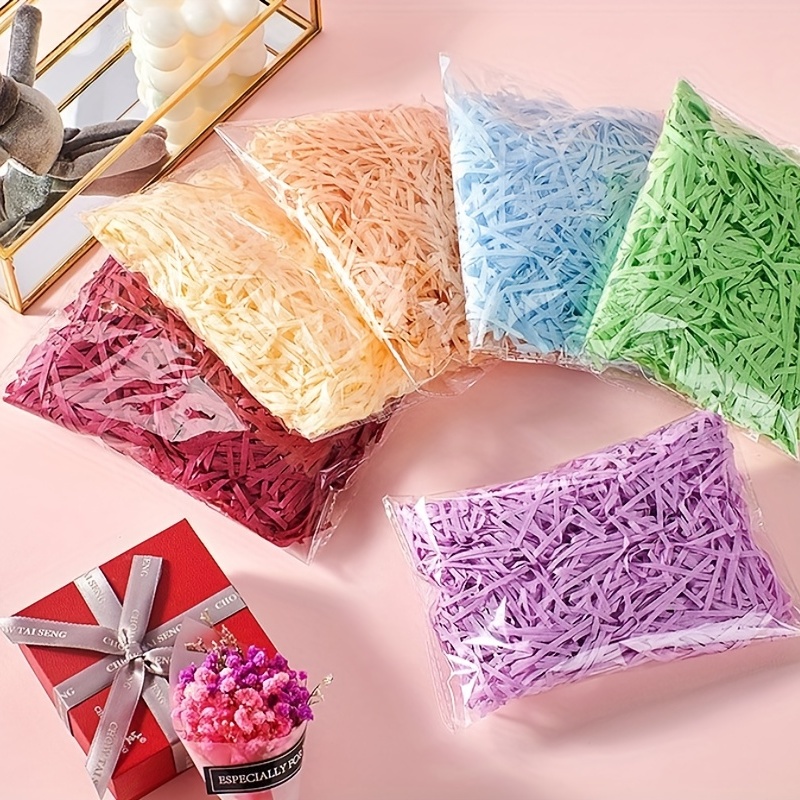 Shredded Paper Gift Box Filler Colorful Wedding Birthday Party Gift  Packaging Decor Crinkle Cut Paper Shred Packaging Gift Bag - AliExpress