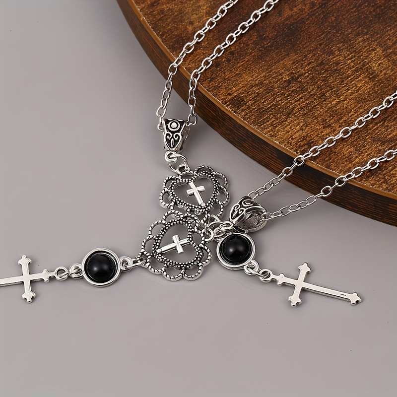 Magnetic Love Heart Couple Necklace For Lovers Gothic Punk - Temu