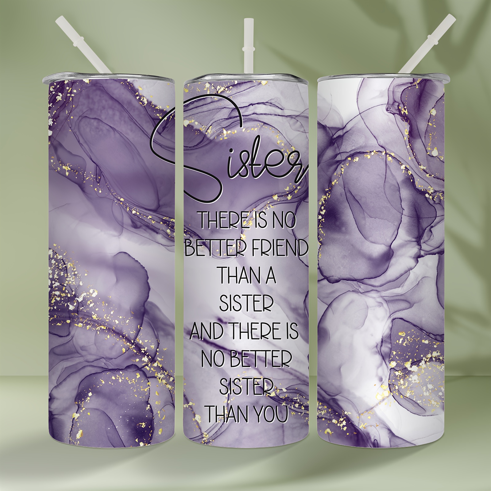 Sister Straight Tumbler Lid Straw Stainless Steel Water Temu Ireland