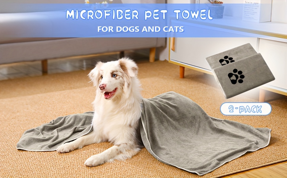 microfiber pet bath towel dog coral fleece towel Temu