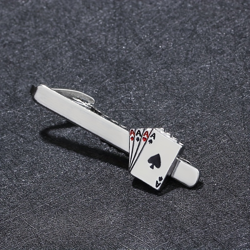 

Stylish And Men's 4 A Tie Clips, Alloy, 1 Pack, Formal Tie Clip