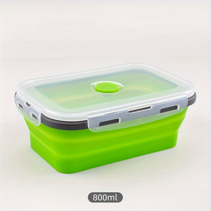  Lunch Essentials Green Collapsible Silicone Lunch Box