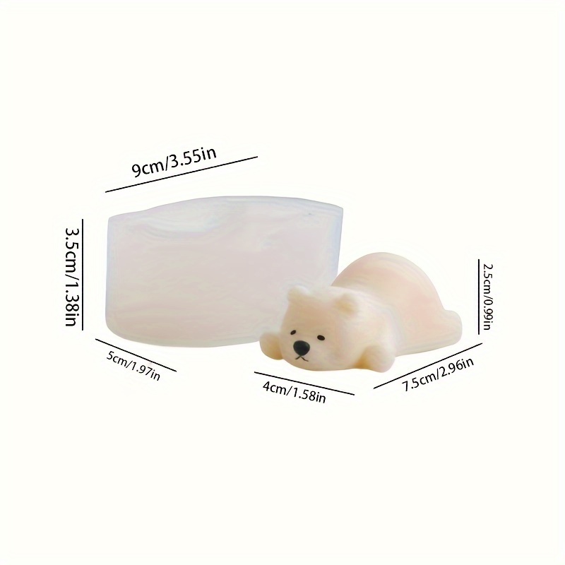 3d Silicone Mold Bear Fondant Mold For Diy Pudding Chocolate - Temu