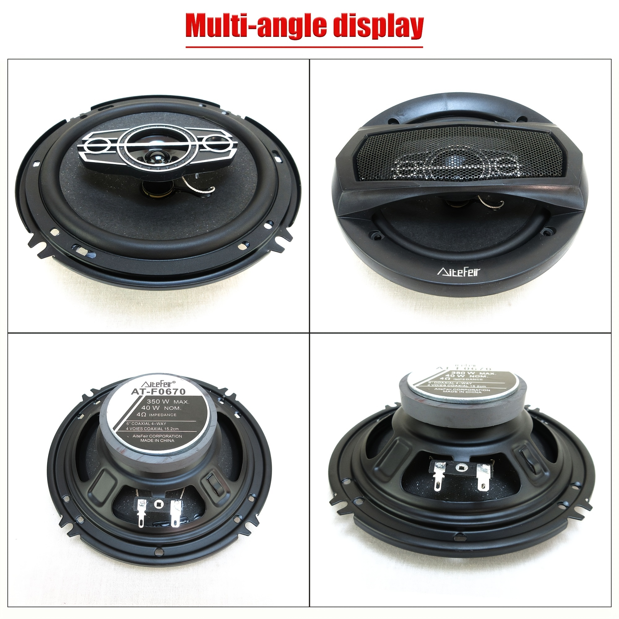 5 way Car Hifi Coaxial Speaker Vehicle Door Auto Audio Music - Temu