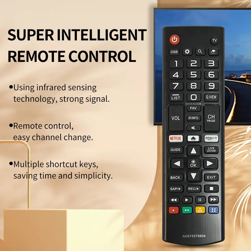 Control remoto universal para todos los televisores LG Smart TV LCD LED  OLED UHD HDTV Plasma Magic 3D 4K Webos TVs AKB75095307 AKB75375604  AKB75675304