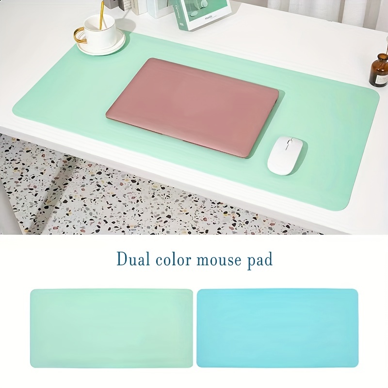 Double Sided Leather Mouse Pad Medium Office Computer Desk Pad Non-Slip 30 x 59