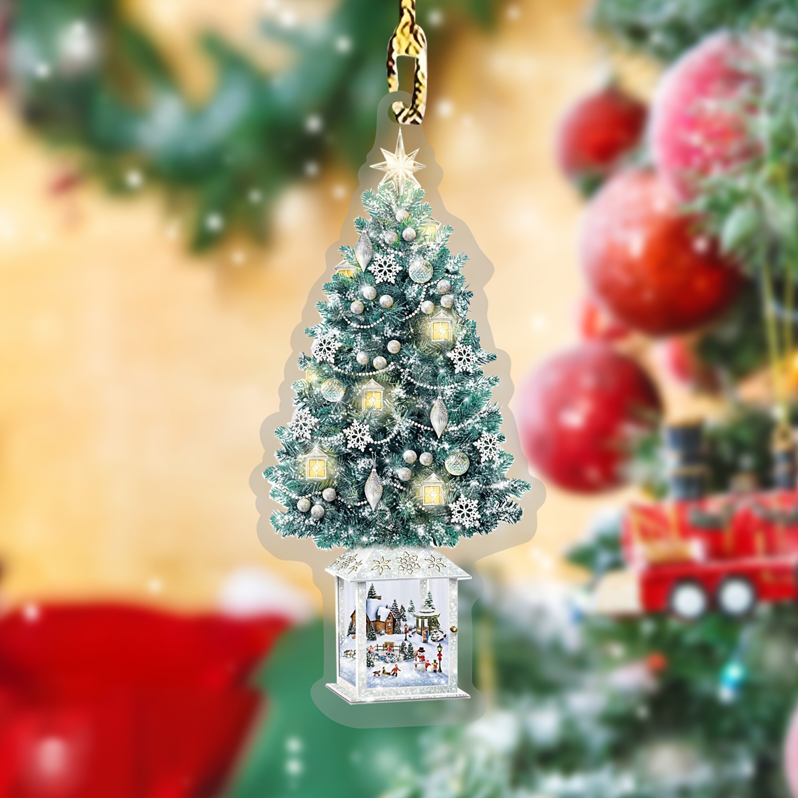 Crystal Christmas Ornaments Acrylic Christmas Tree - Temu