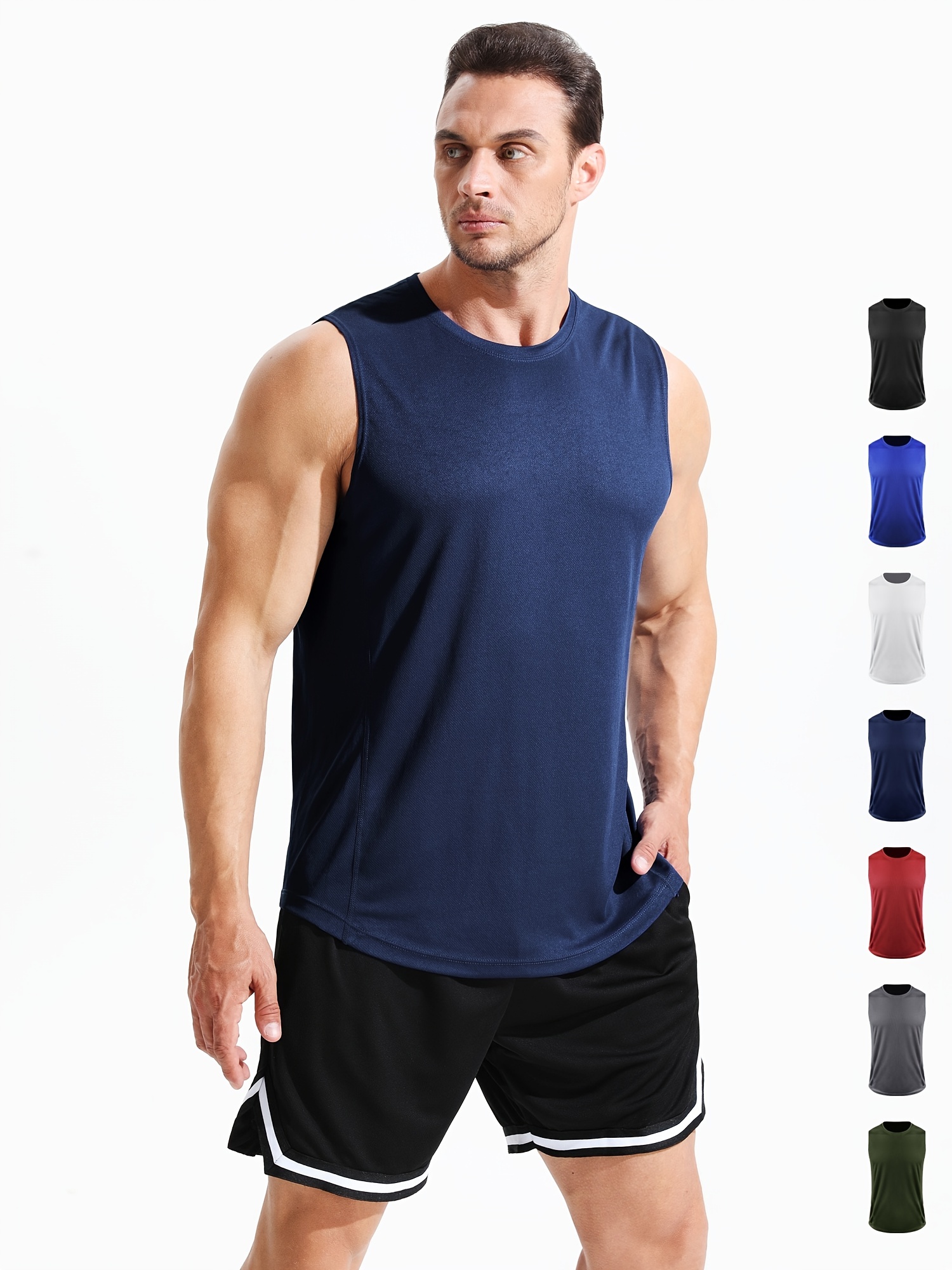 Men Casual Summer Jersey Short Sleeve Quick Drying T-Shirt Bodybuilding  Elasticity Basketball Clothes Fitness Gym T Shirt