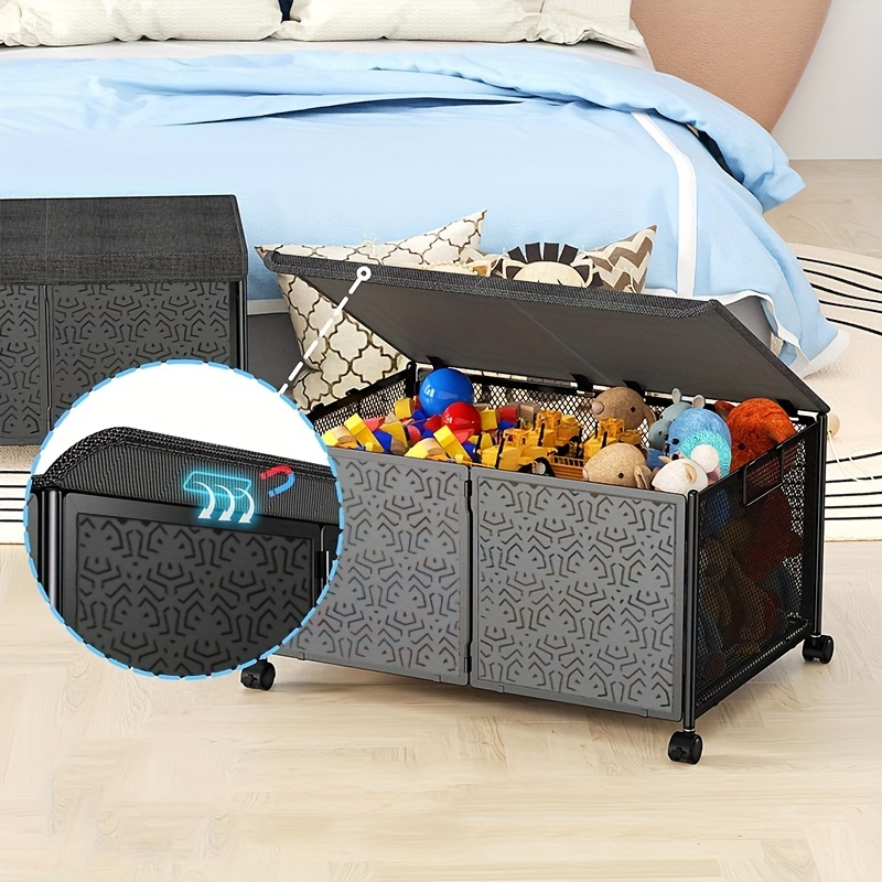 Metal toy hot sale storage bins