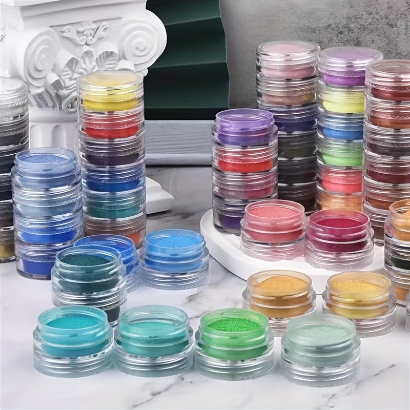 

6 Colors/set Pearlescent Powder Pigment Mica Mineral Powder For Diy Epoxy Resin Dye Making Jewelry Making Resin Coloring