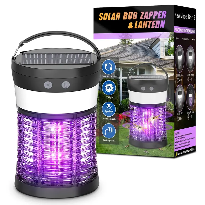 Pic Corporation Insect Killer Lanterin, Solar, 500 Volts - 1 insect killer lantern