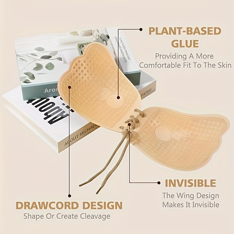 Invisible Silicone Nipple Bra Push Lift Adhesive Bra Pasties - Temu United  Arab Emirates