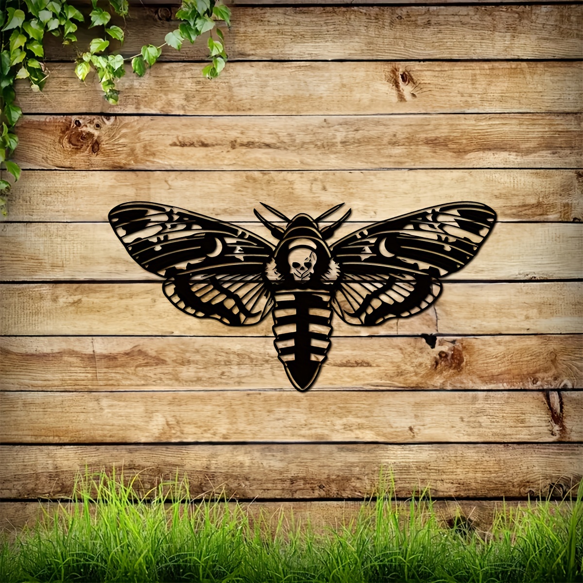 Death Moth Gothic Home Decor Metal Sign Hawkhead Moth Gothic Decor Decor  Decorative Wall Art Wall Hanging Gothic Decoration