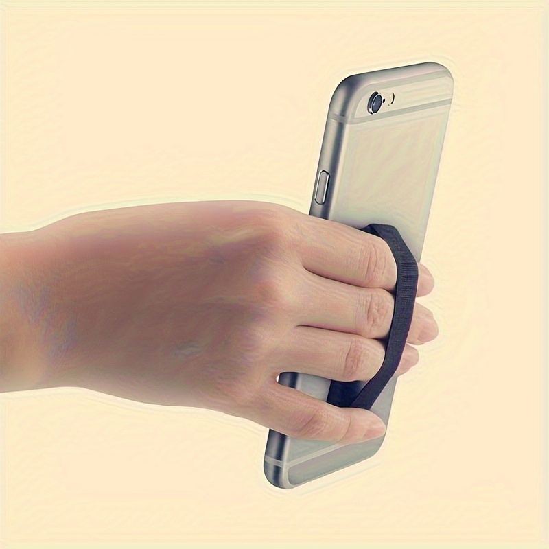 Correa de teléfono de 6 piezas, agarre telescópico para teléfono celular,  soporte universal para la mayoría de teléfonos inteligentes (blanco, negro)