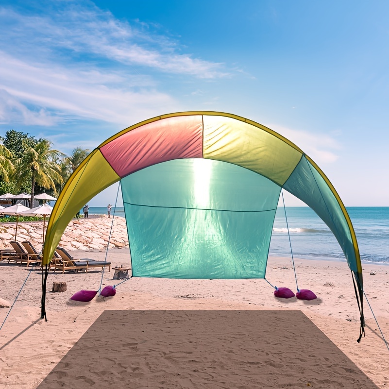 Portable Camping Tent Tarp Awning Sun Shade Rain Shelter Mat Beach Picnic  Pad