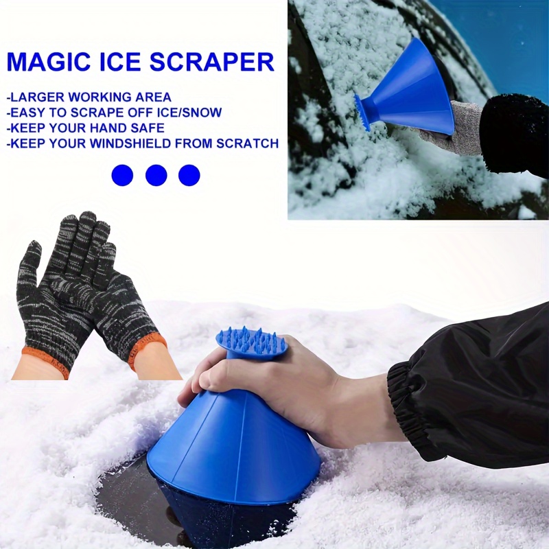 Glart - Grattoir à glace professionnel pour vitres de voiture avec gant  chauffant, grattoir à neige pour voiture, stable et durable en destockage  et reconditionné chez DealBurn