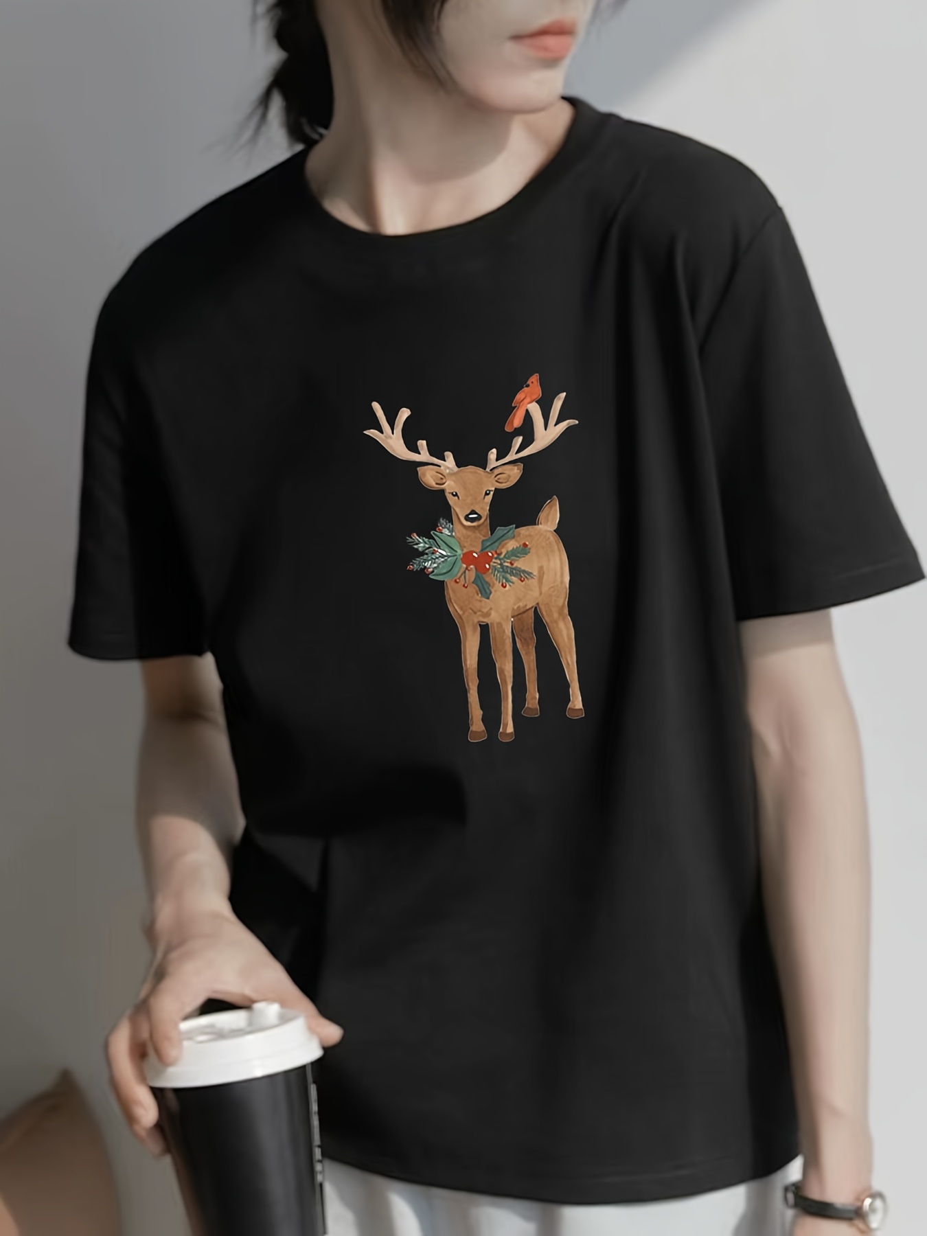 christmas moose t shirt