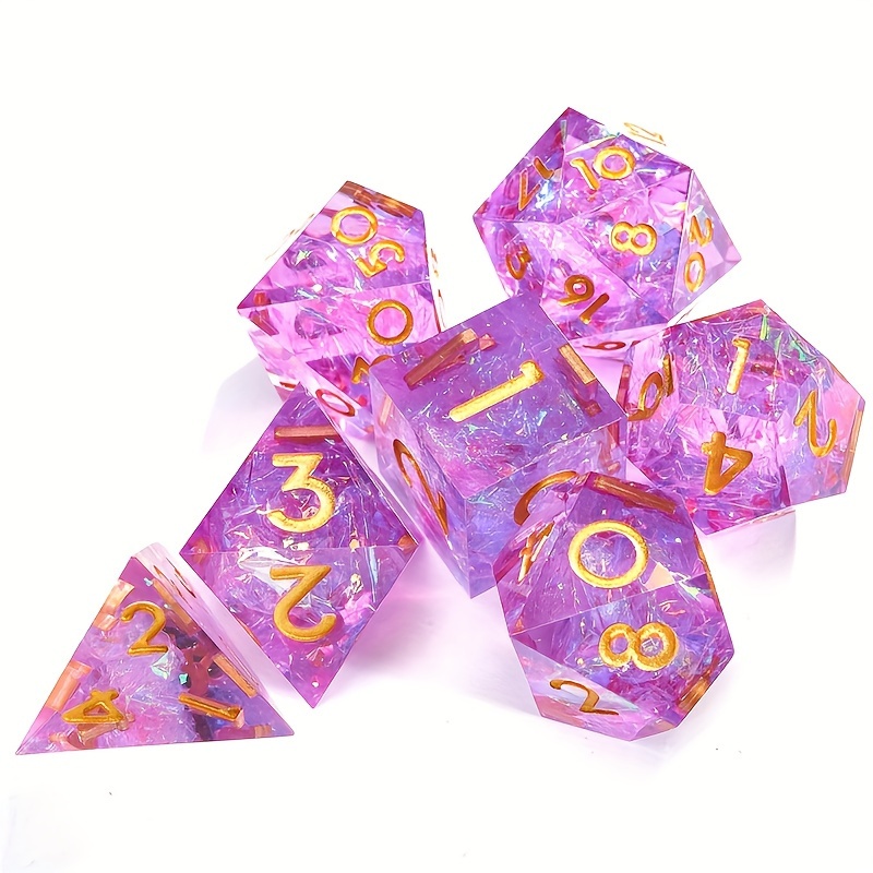 7pcs Sharp Dice Set for Role-playing Board Game Accessories