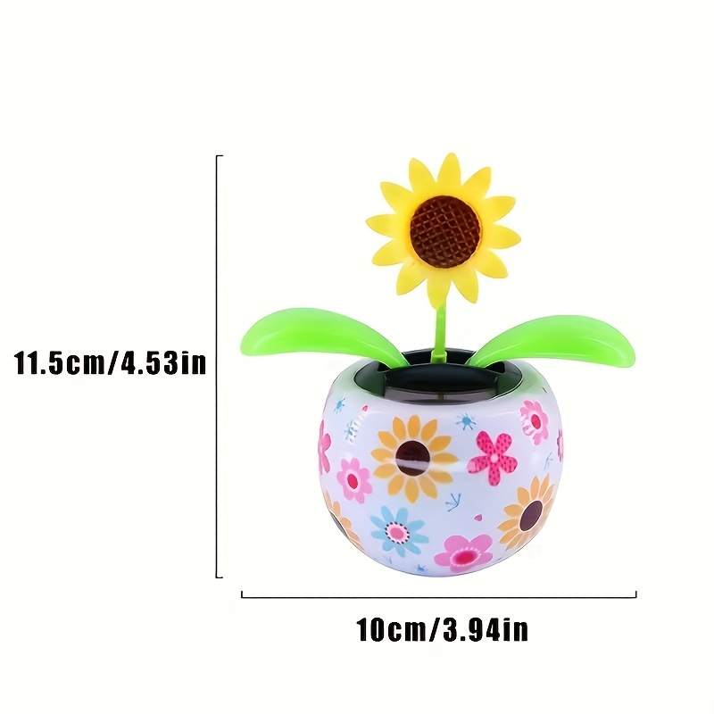 Car Decoration Solar Powered Swinging Ornaments Cartoon - Temu