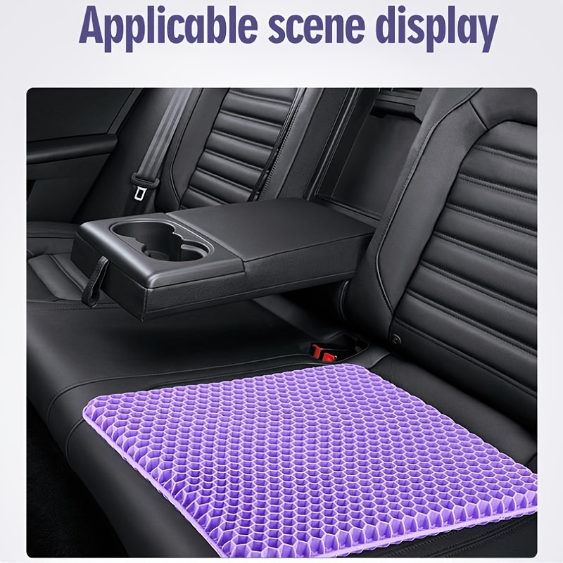 Purple Thickening Gel Seat Cushion Breathable Honeycomb Cool - Temu