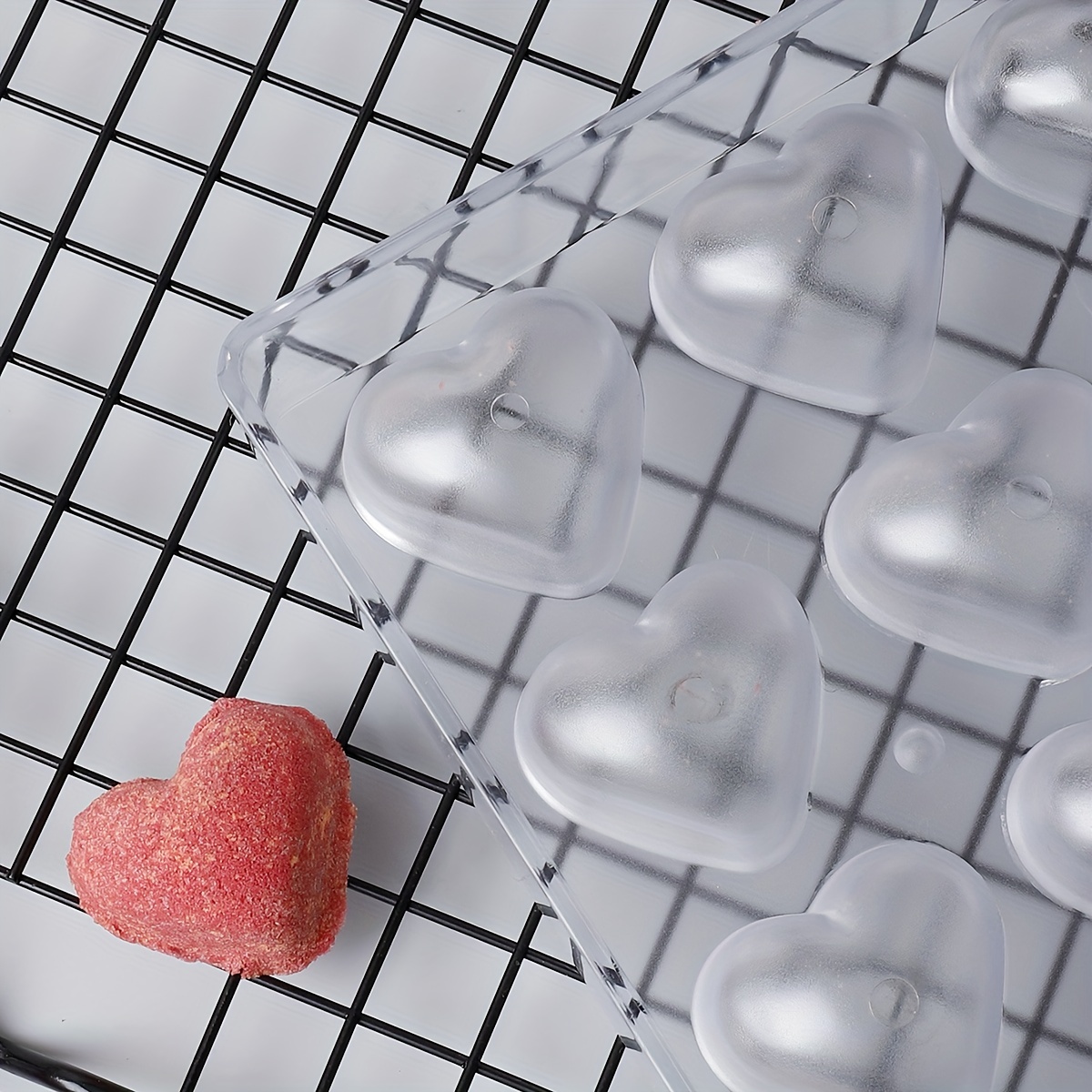  LIFETOOLS-LT Silicone Cake Pop Mold, Love Heart Petals