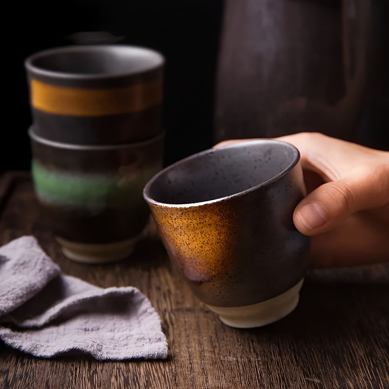 Tazza Da Caffè Retrò Giapponese Tazza In Ceramica Semplice Tazza