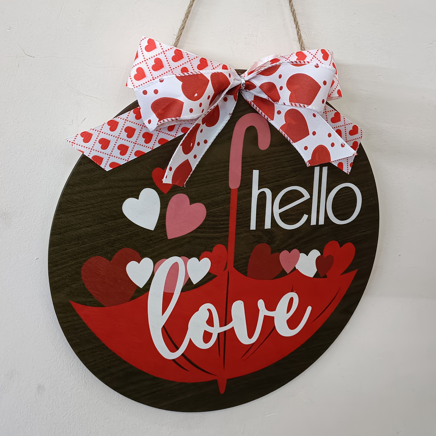New Valentine's Day Door Front Decoration Wreath Valentine's - Temu