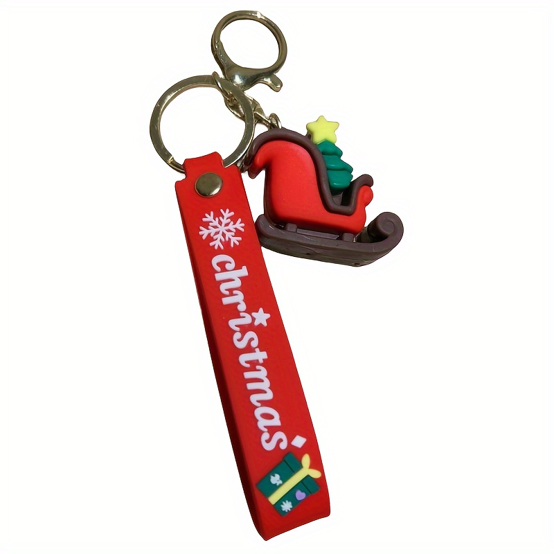 PACKOVE xmas Key Rings keyrings for car keys christmas key rings xmas  keychain xmas party favor Snowman Keychain christmas stocking stuffer  wallet