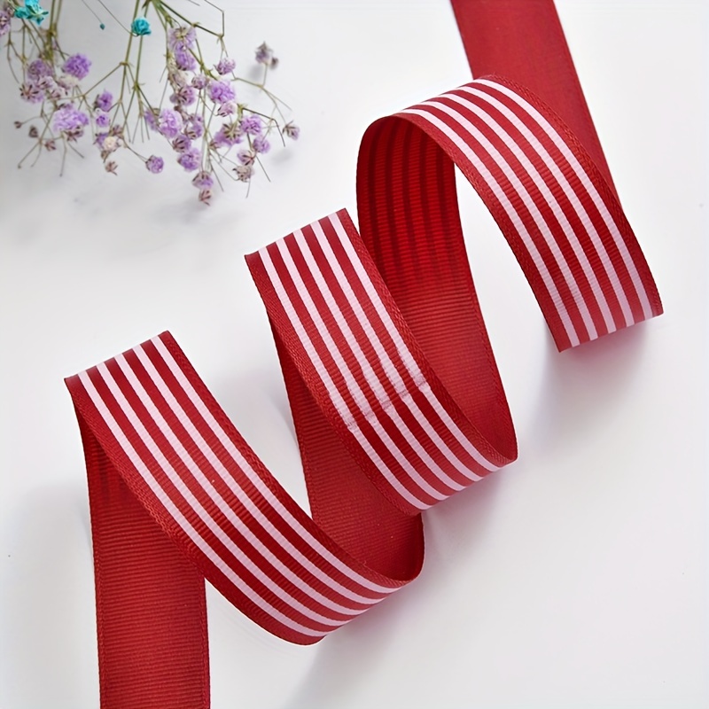 Candy Striped Fabric Ribbons for DIY Gift Bows Accessories Hair