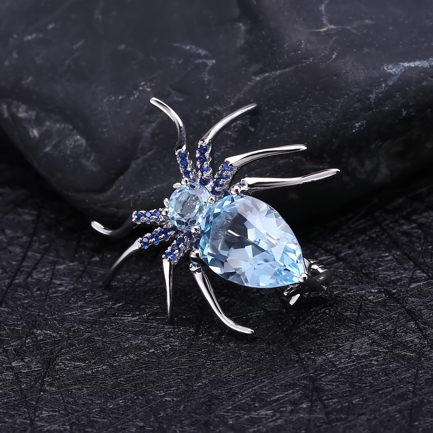 1pc Insect Series Designer High End Brooch Spider Design S925