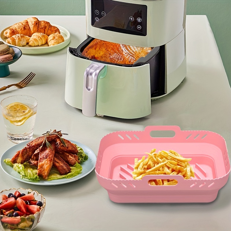 Air Fryer Silicone Pot Reusable Air Fryer Liner Multifunctional