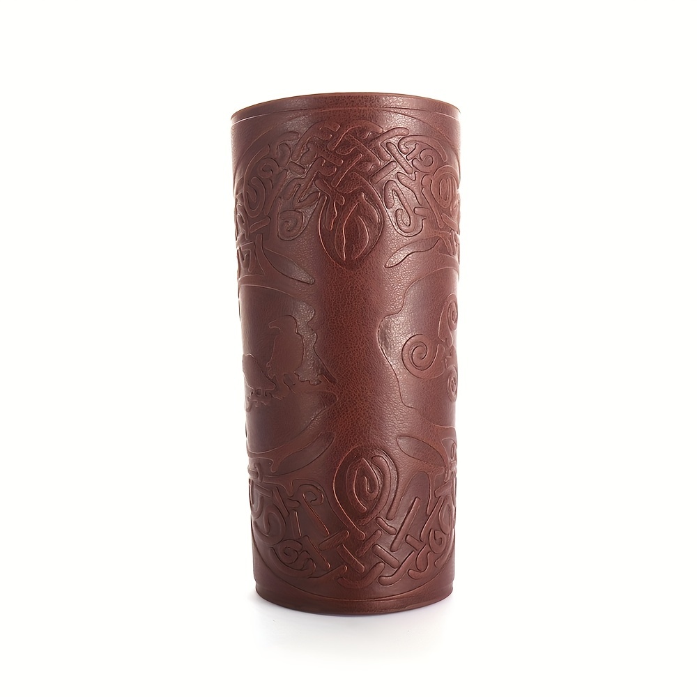 Men's Viking Tree of Life Leather Wristband Bracelet