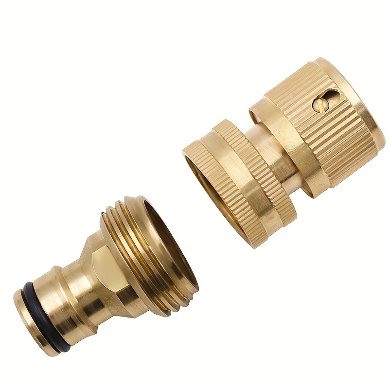 3/4' Garden Hose Quick Connect Water Hose Fit Brass Female Male Connector  Set