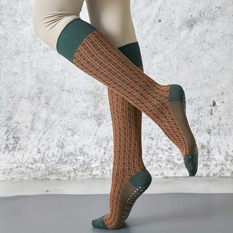 Solid Color Yoga Socks Professional Non-slip Silicone Dance Sports