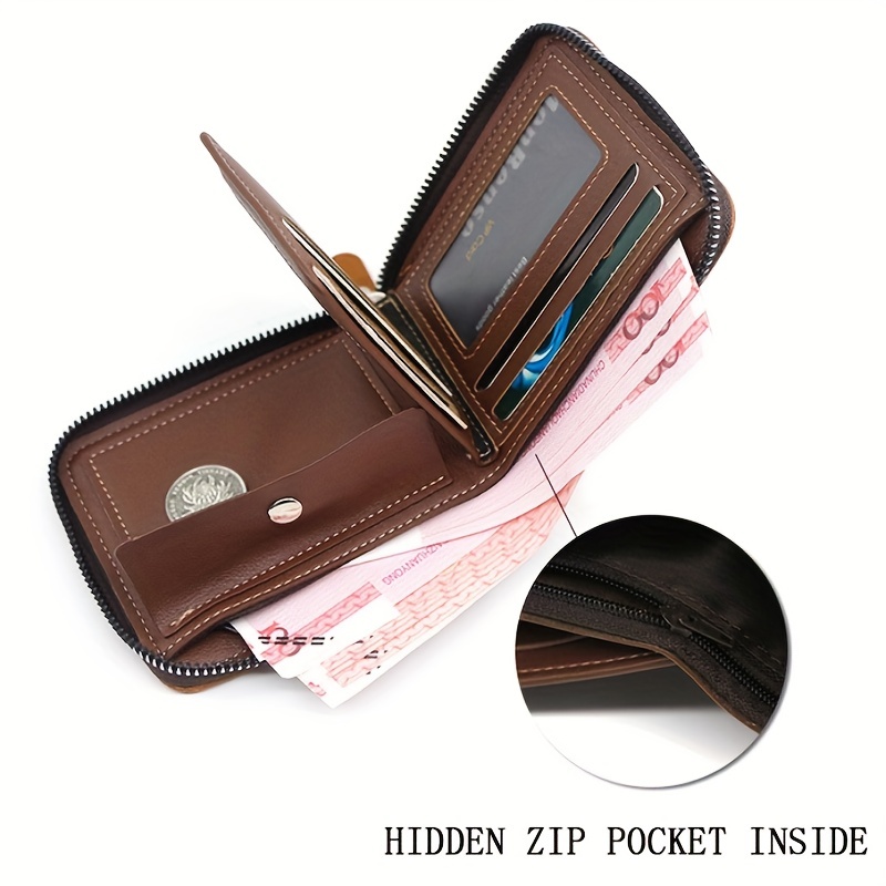 Comprar Billetera para hombres Billetera corta para hombres Juventud para  hombres Moda simple Multi-Card Litchi Pattern Horizontal Seam Stitching  Wallet