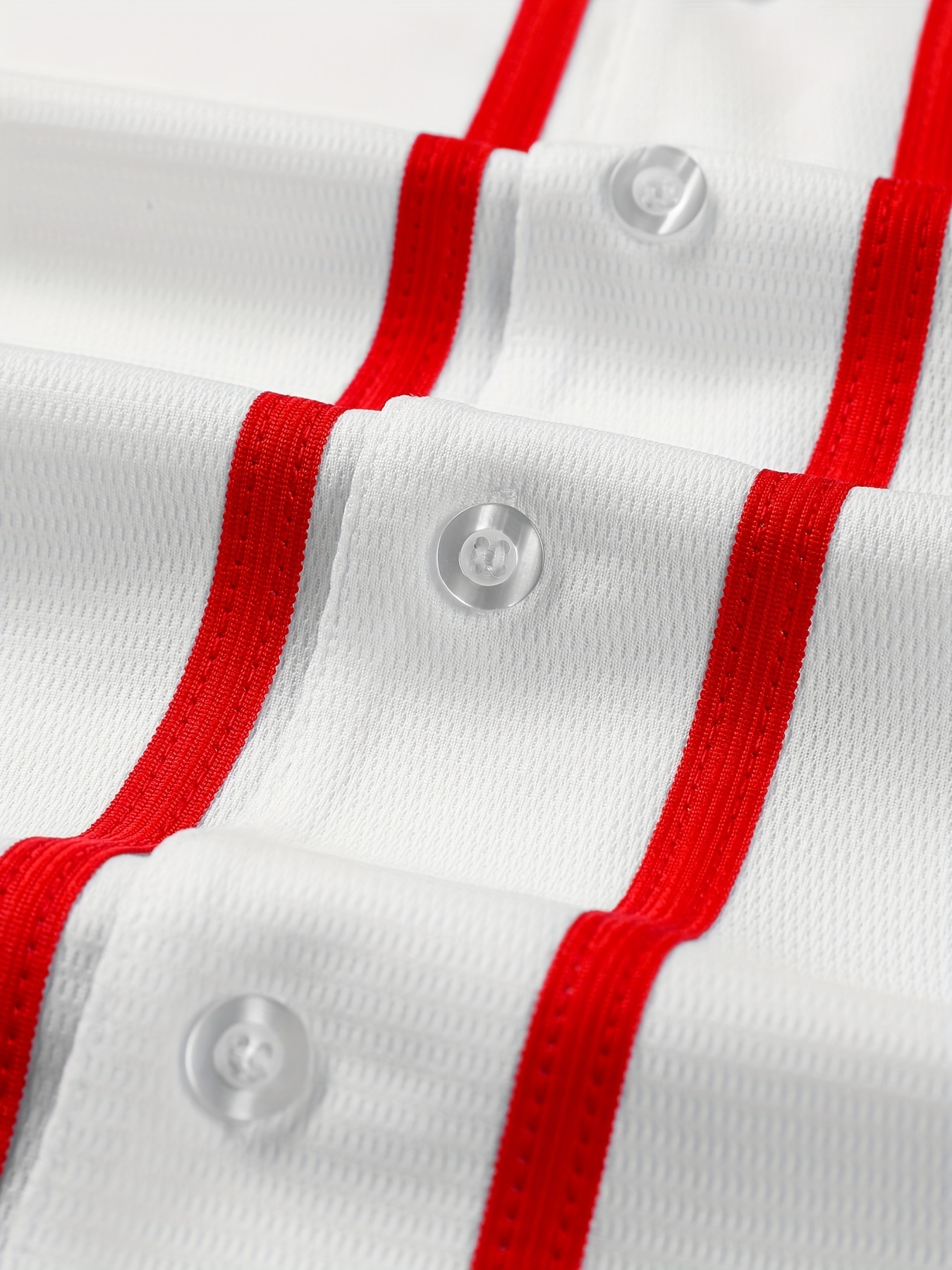 New! White/red Mexico baseball buttons up jersey