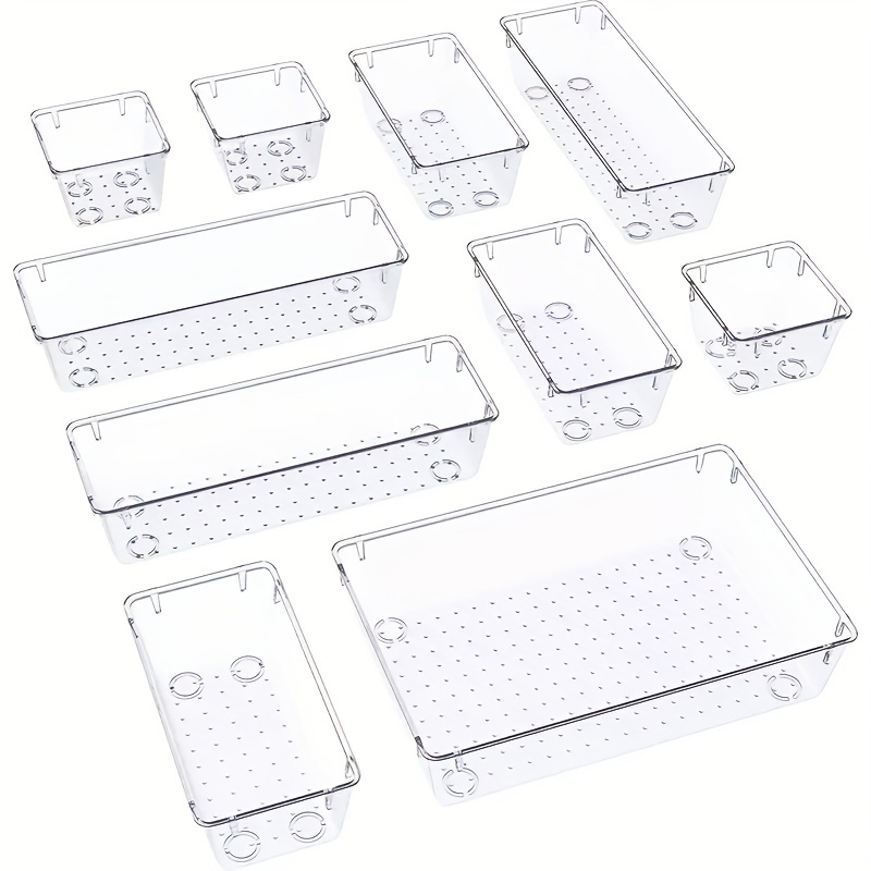 Large Size Clear Plastic Drawer Organizers Versatile Acrylic - Temu
