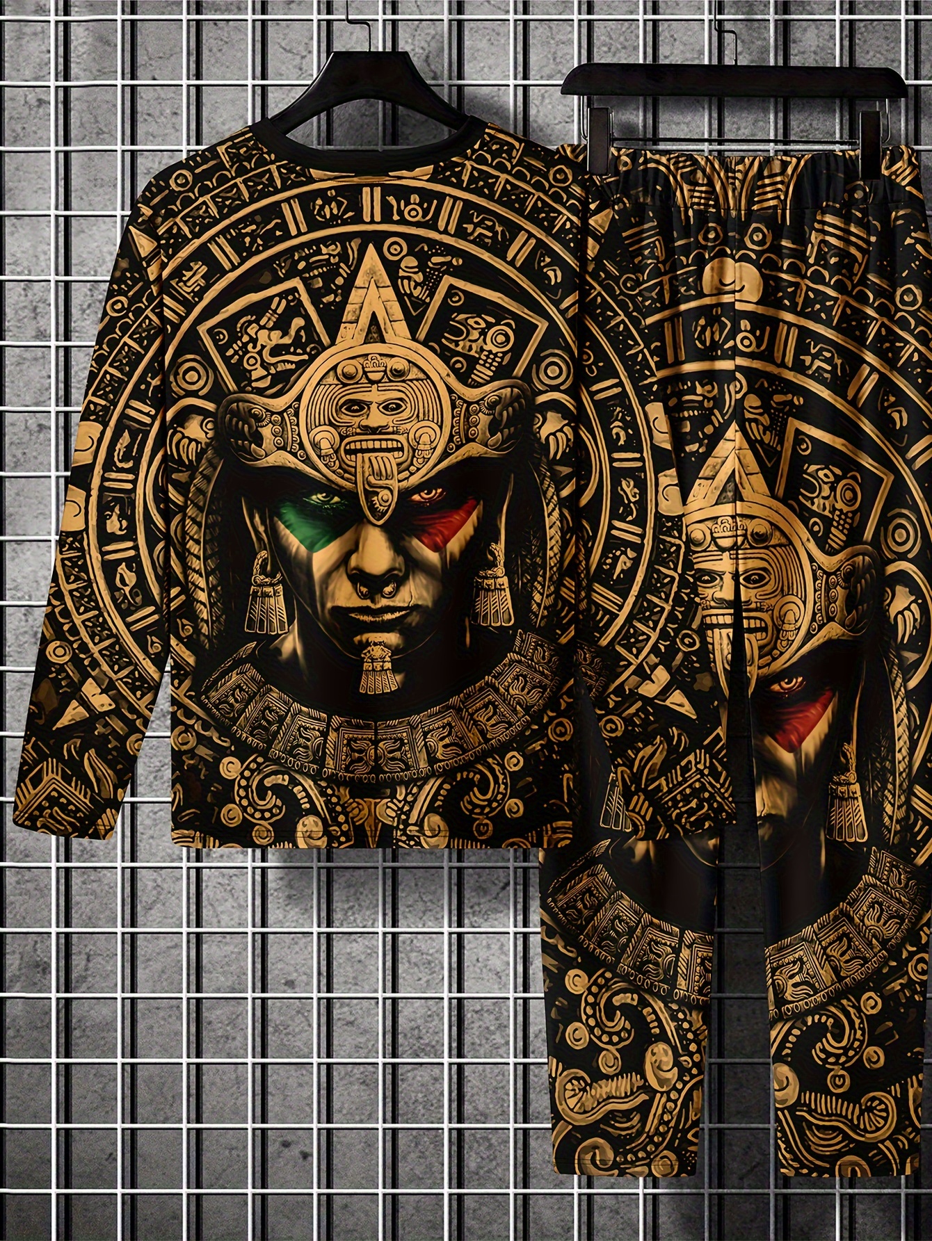 Sand splatter and bleached Aztec collection : tee long sleeve sweatshi –  Mavictoria Designs