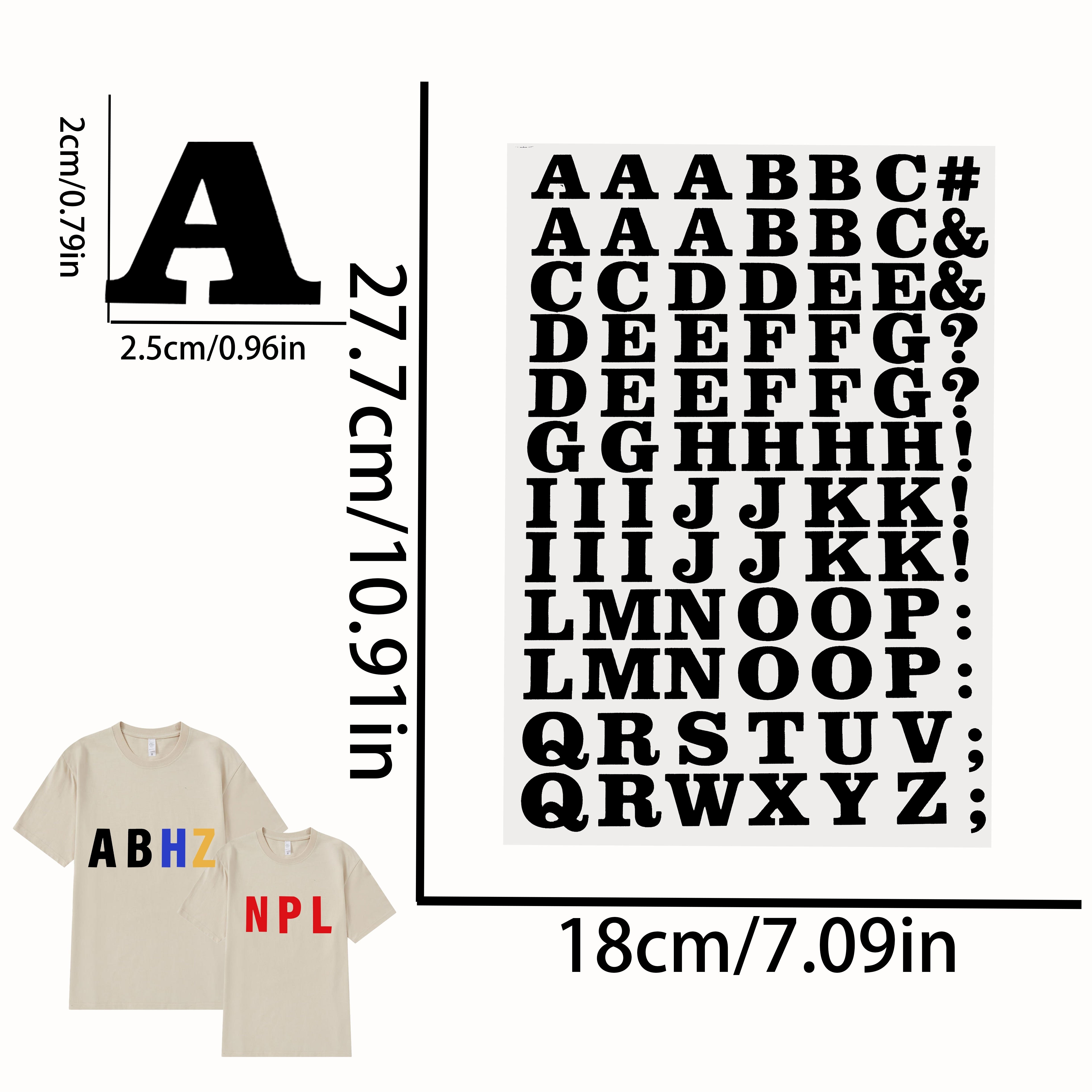 Iron On Letters For Clothing Heat Transfer Vinyl Fabric Iron - Temu