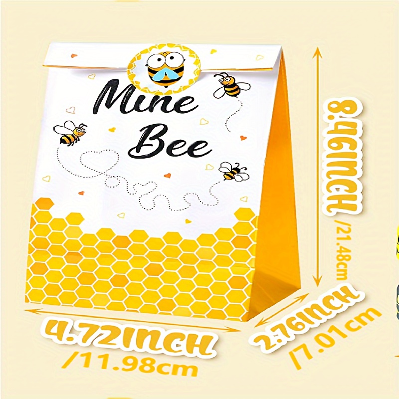 Bumble Bee Party Favor Treat Bags Honey Bee Paper Bags 2 - Temu