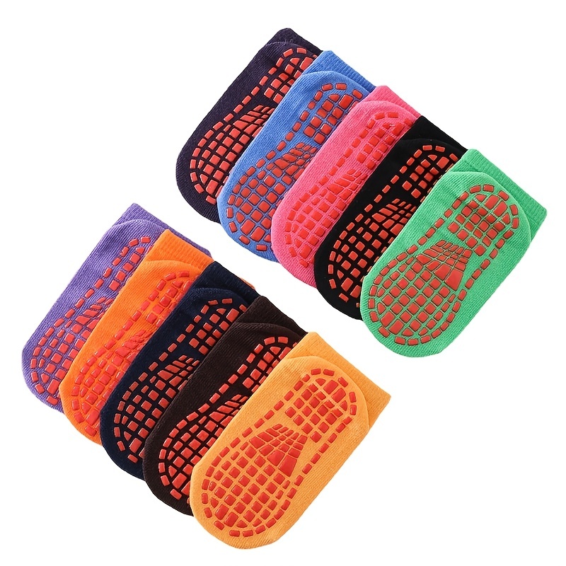 Cozy Yoga Socks Low Cut Multicolor Anti Slip Sports Gripper - Temu