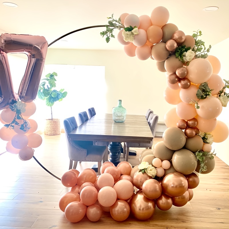 Arco redondo para globos, soporte para guirnalda de flores, Aro para  decoración de fiesta de cumpleaños