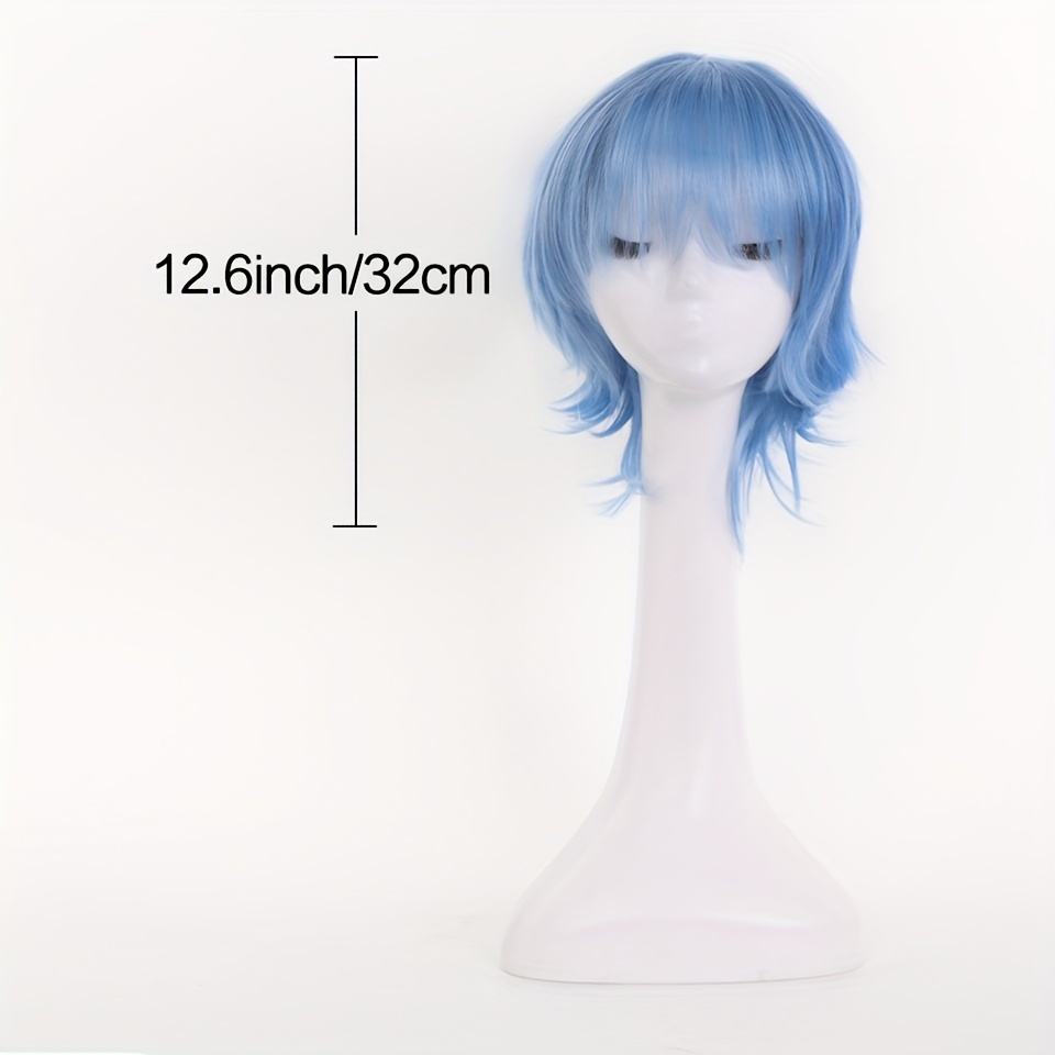 Unisex Fashion Spiky Layered Short Anime Cosplay Wig Light Temu