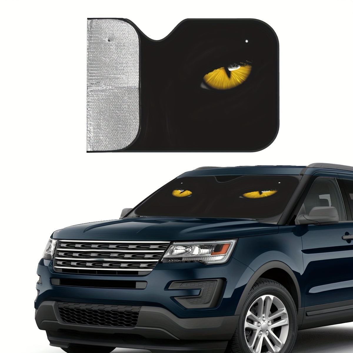 Yellow Eyes Black Panther Car Windshield Sun Shade Foldable UV Ray Sun  Visor Protector Sunshade To Keep Your Vehicle Cool With 4 Free Suction Cups