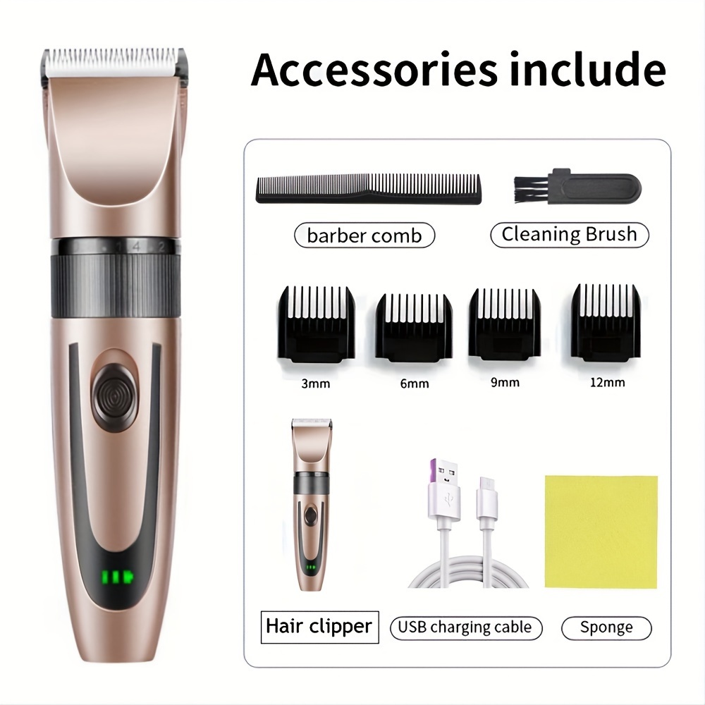 Men Barber Hair Clipper Rechargeable Electric Cutting Machine