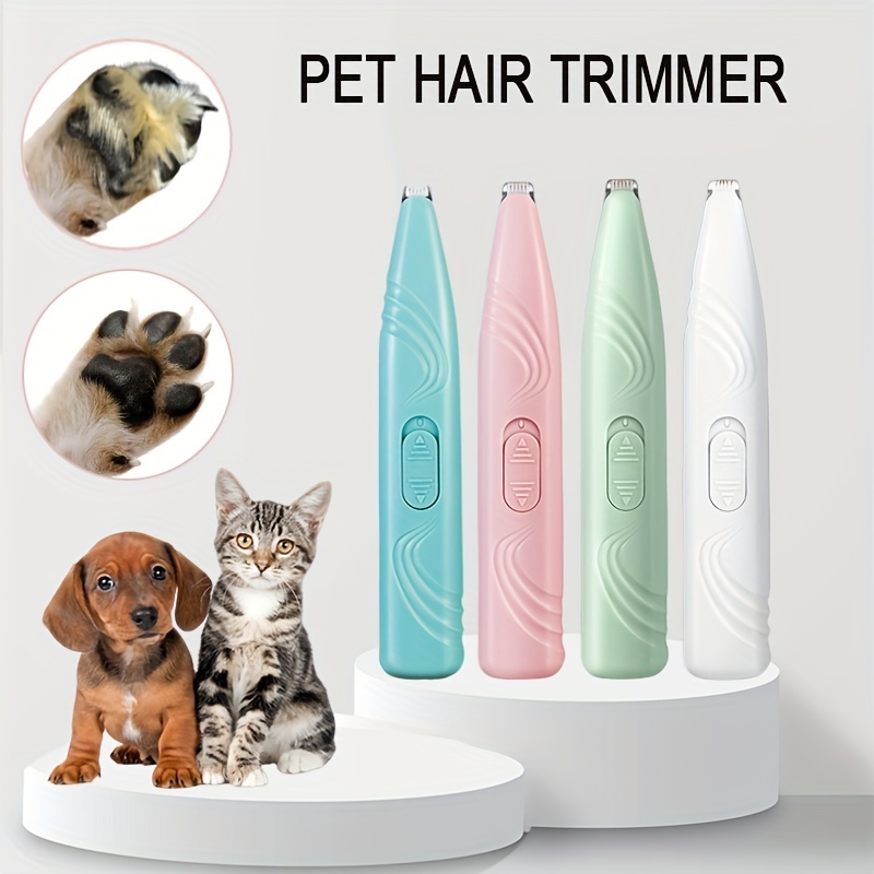 

1pc Pet Shaver, Electric Trimmer With Wide Blade, Suitable For Cats And Dogs, For Shaving Foot Hair, Anus Hair, Eye Hair Of Pets ( Without Battery )